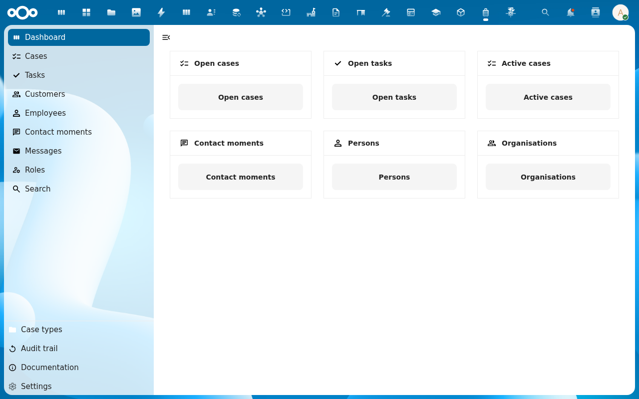 Dashboard widgets