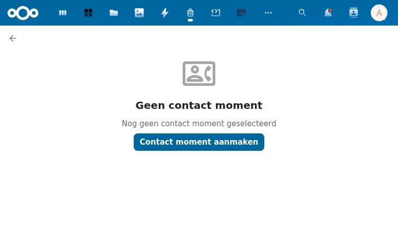 Contact momenten